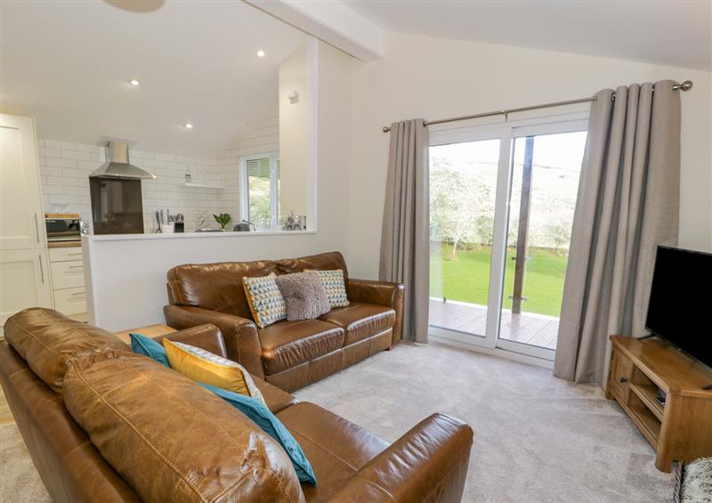 Enjoy the living room at Y Caban, Cemaes Bay