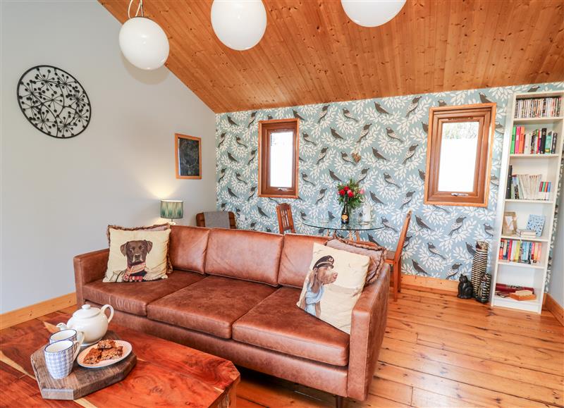 Enjoy the living room at Y Caban Glas, Rhydlewis near Brynhoffnant