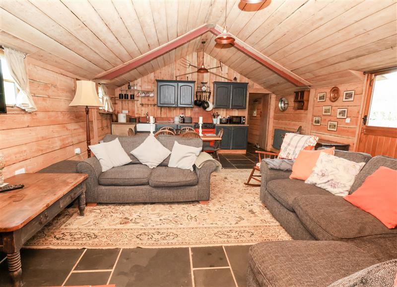 Enjoy the living room at Y Caban, Pontfadog near Llangollen