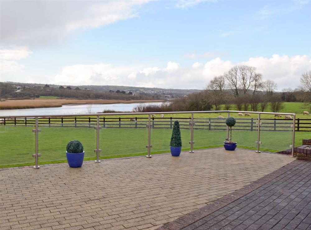 Grand terrace with private garden at Y Dorlan in Cardigan, Dyfed