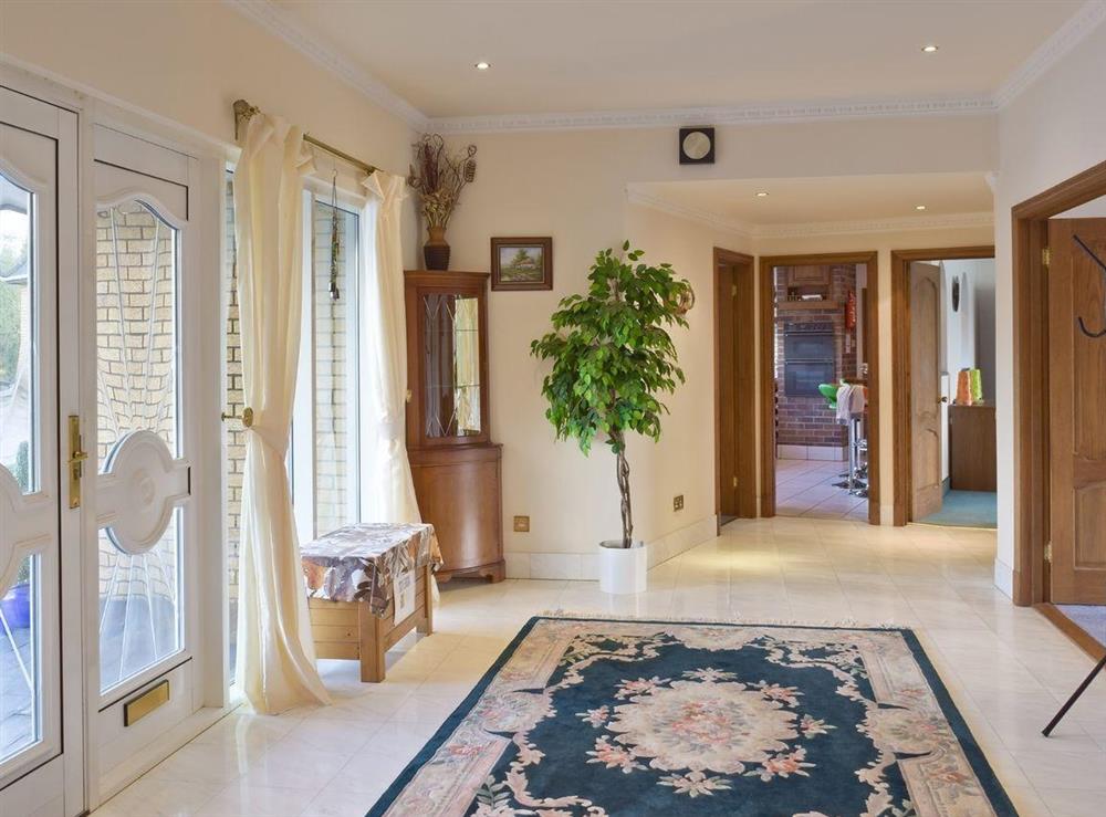 Spacious entrance hall at Y Dorlan in Cardigan, Dyfed