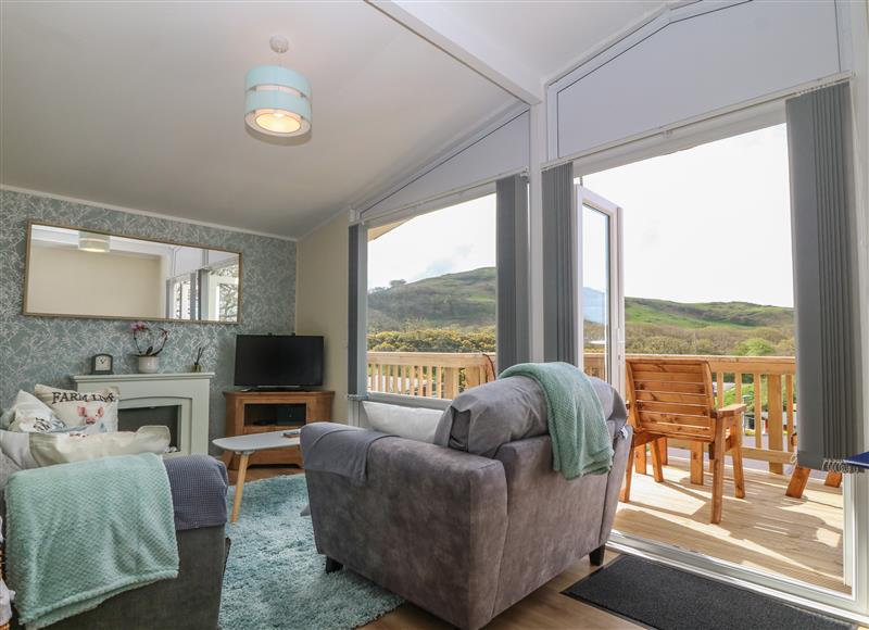 Relax in the living area at Y Goedlan, Tywyn