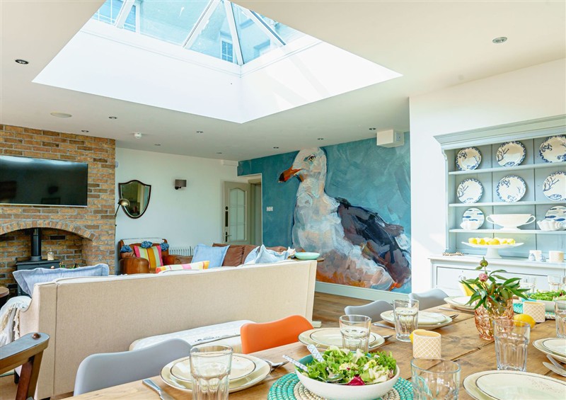 Relax in the living area at Y Graiglwyd, Bull Bay near Amlwch