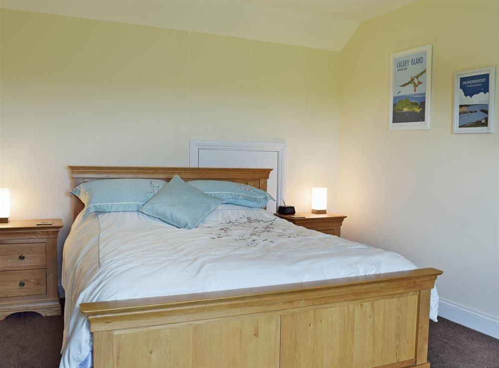 Comfortable double bedroom at Y Hendy Llaeth in Red Roses, near Whitland, Dyfed