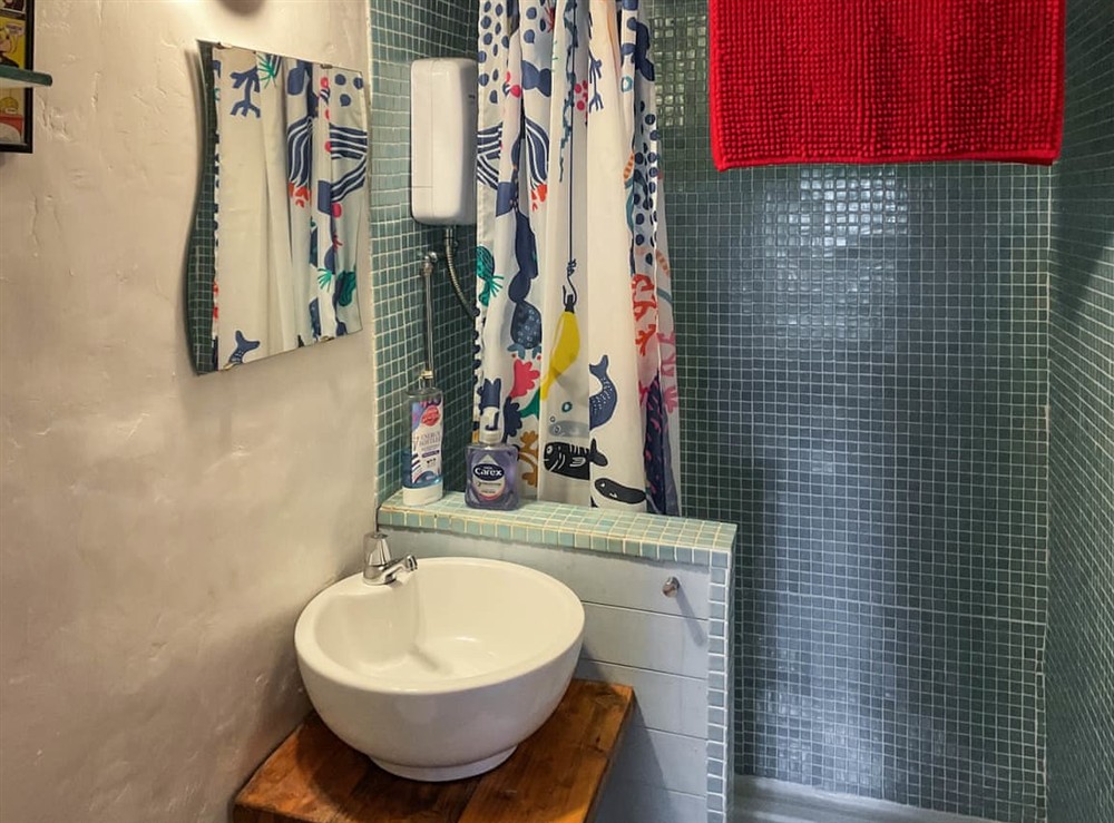 Bathroom at Y Smithy in Llanybydder, Dyfed
