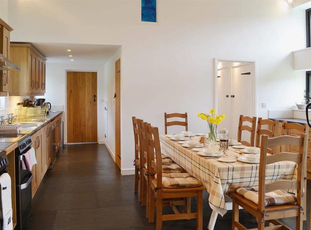 For informal dining, the kitchen/diner has it all at Y Stabl in Bethlehem, Carmarthenshire