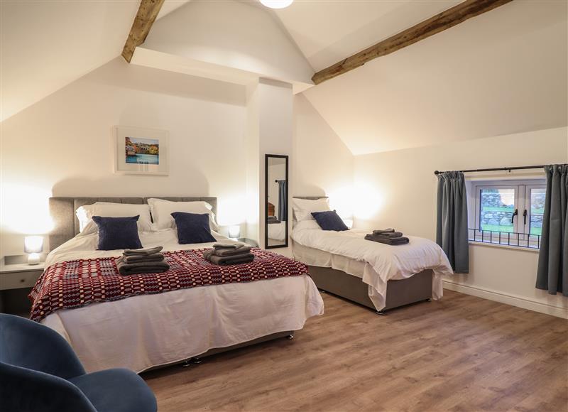 One of the bedrooms at Y Stabl, Glasfryn near Cerrigydrudion