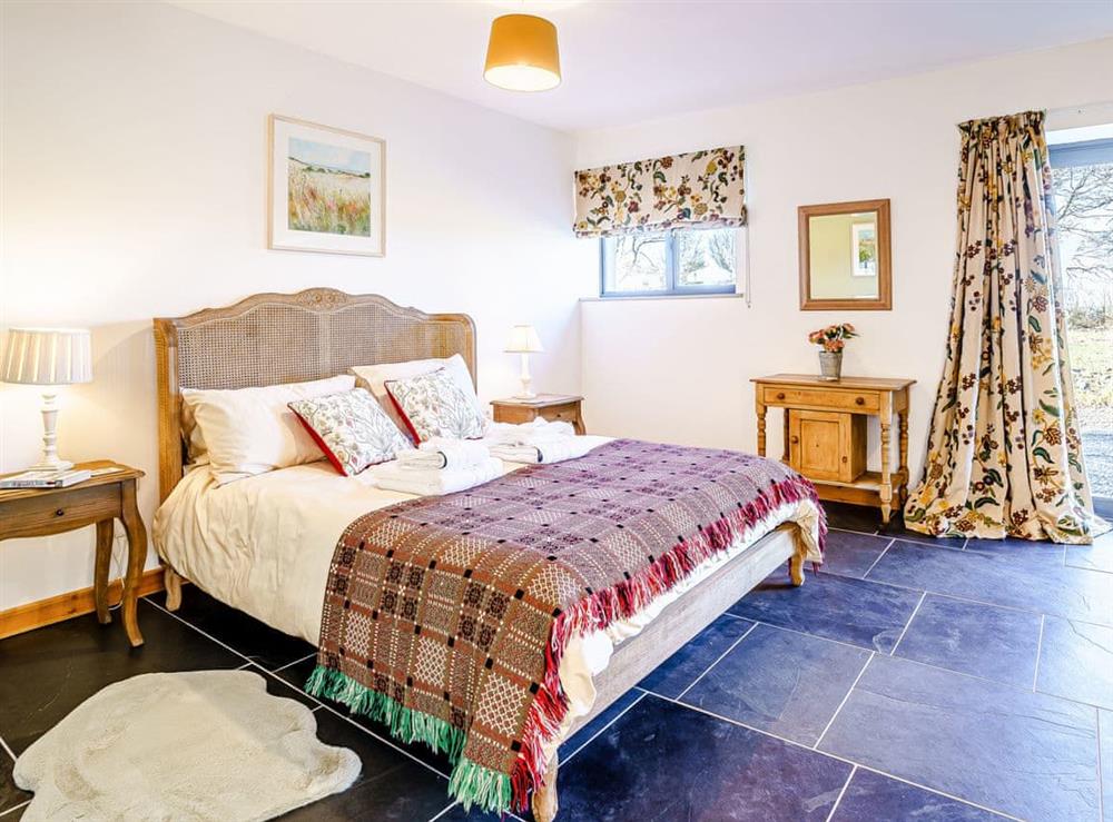 Double bedroom at Glowty Newydd, 