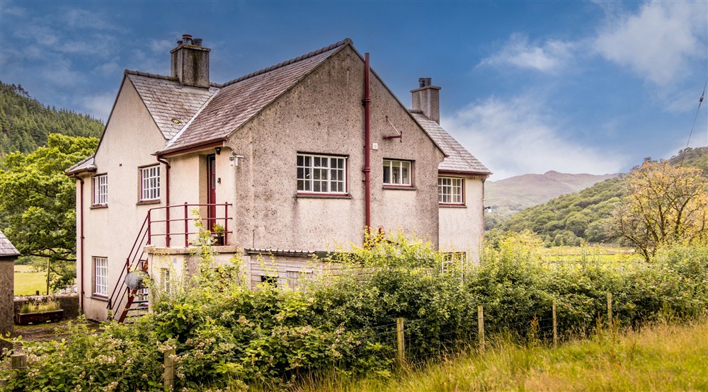 The exterior of Y Wenallt, Gwynedd at Y Wenallt in Beddgelert, North Wales