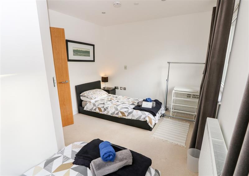 One of the bedrooms at Yachtsmans Tower, Island Harbour near East Cowes