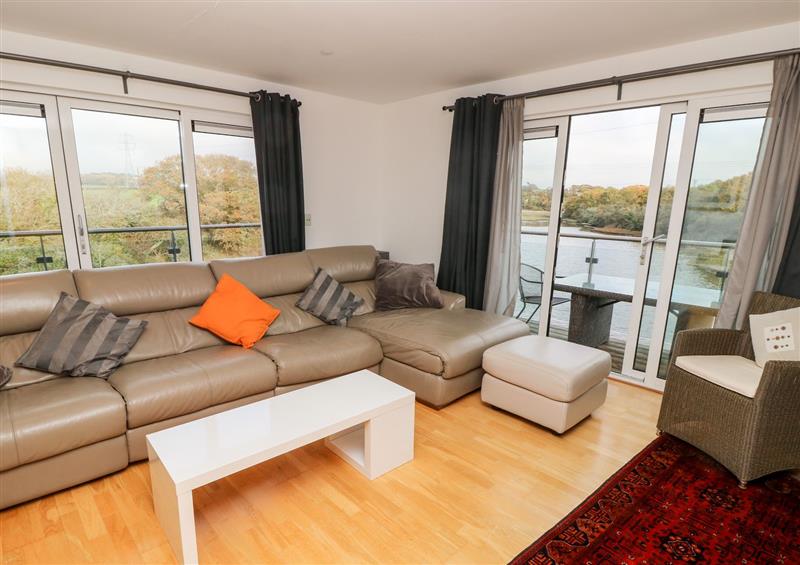Relax in the living area at Yachtsmans Tower, Island Harbour near East Cowes