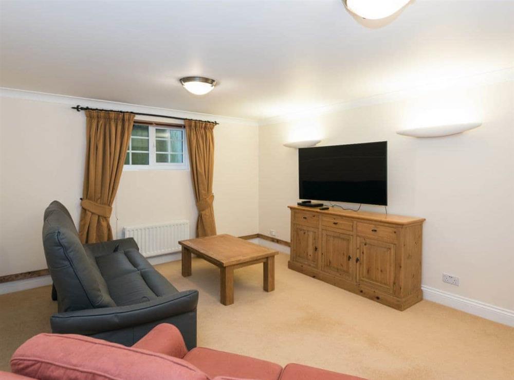 Comfortable TV room at Yaffle Cottage in Graffham, near Petworth, West Sussex