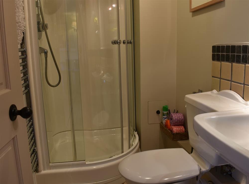 Shower room at Yan Cottage in Broughton Beck, Cumbria