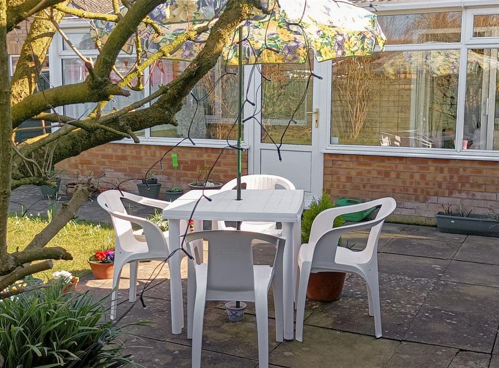 Patio at Yarborough Cottage in Skegness, Lincolnshire