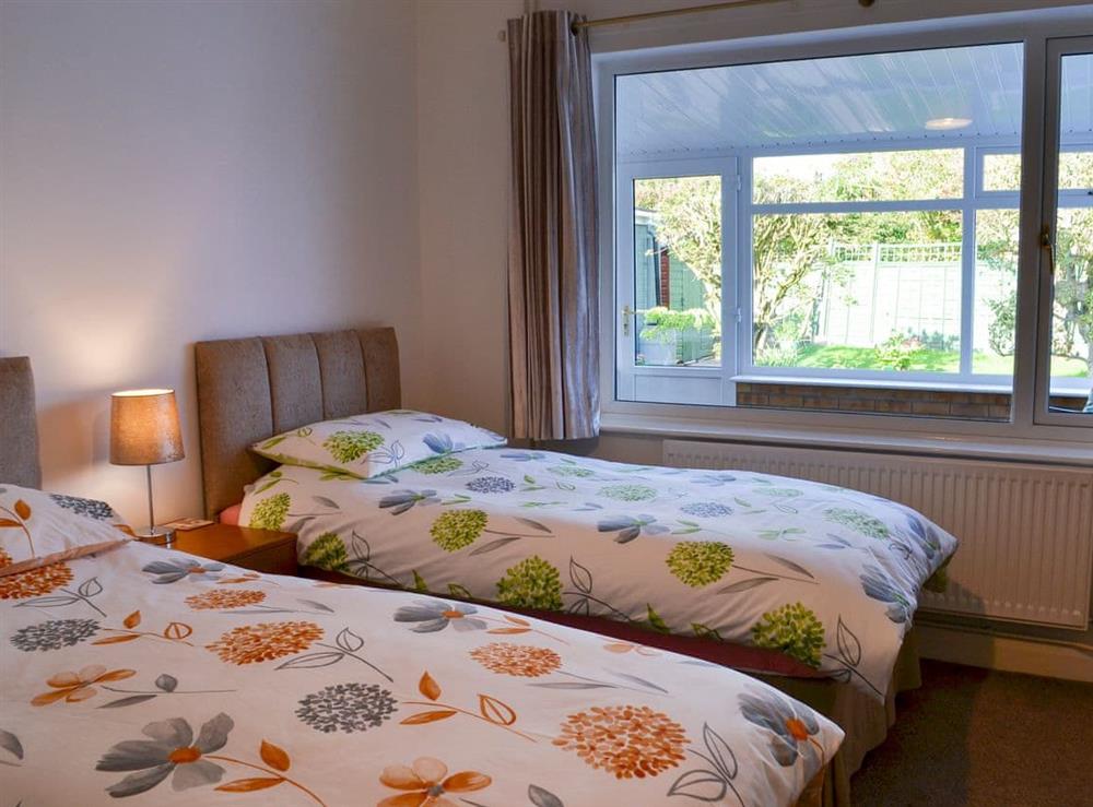 Twin bedroom at Yarborough Cottage in Skegness, Lincolnshire