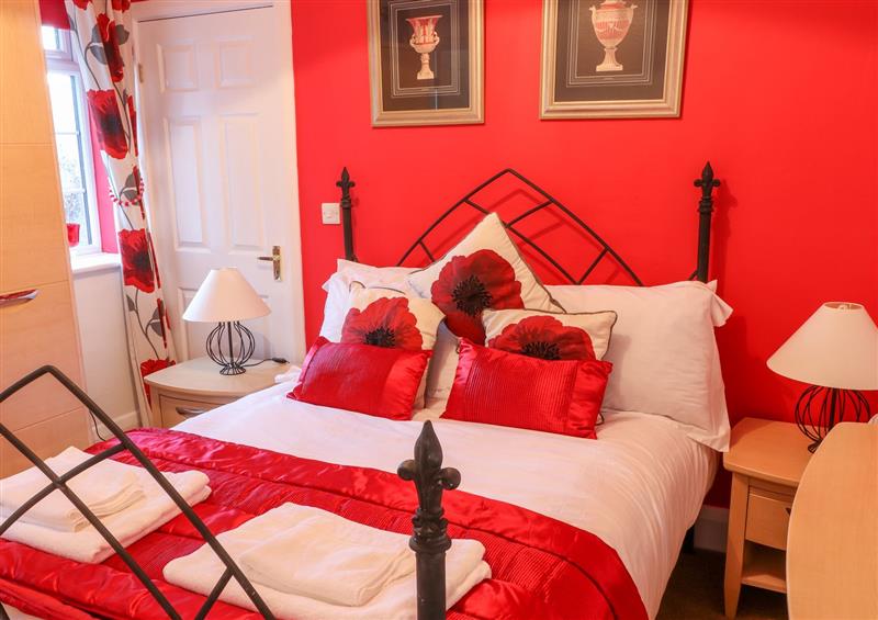 One of the bedrooms at Yardley Manor, Scarborough