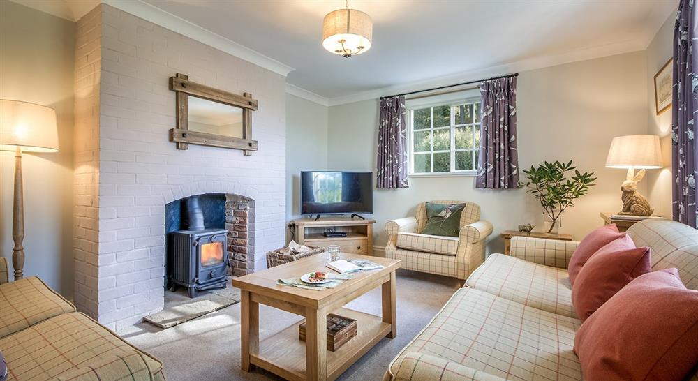The sitting room at Yarncliff Lodge in Hope Valley, Derbyshire