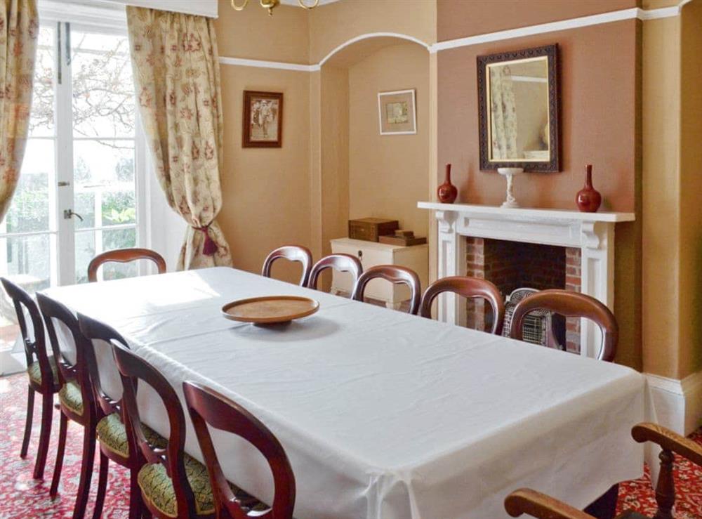 Dining room at Yawl House in Uplyme, near Lyme Regis, Devon