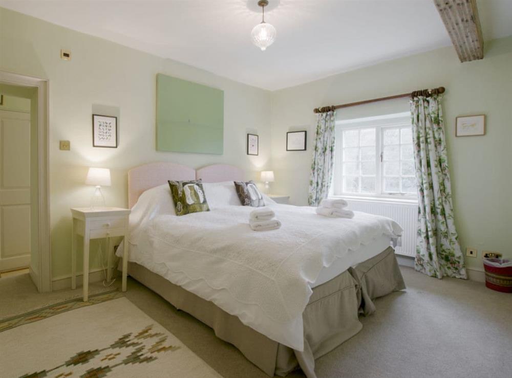 Comfortable first floor double bedroom with en-suite bathroom at Yellison in Broughton, near Skipton, North Yorkshire
