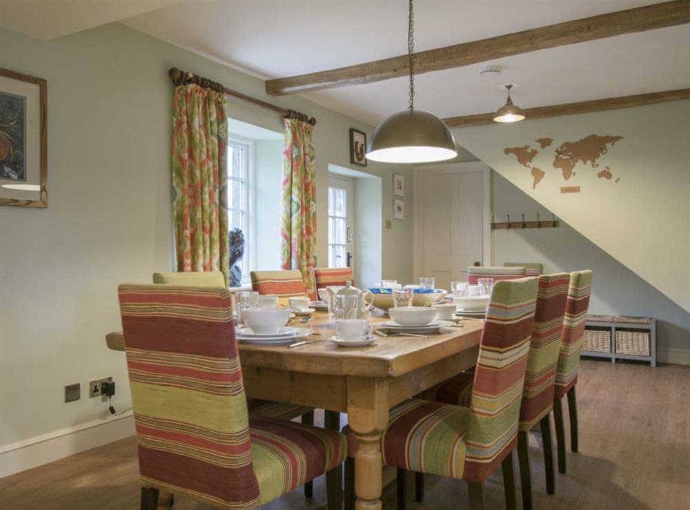 Spacious dining area at Yellison in Broughton, near Skipton, North Yorkshire