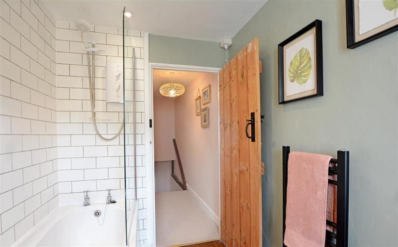 This is the bathroom at Yellow Gate Cottage, Porlock