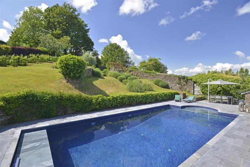 The swimming pool  at Yetson House, Totnes, Devon