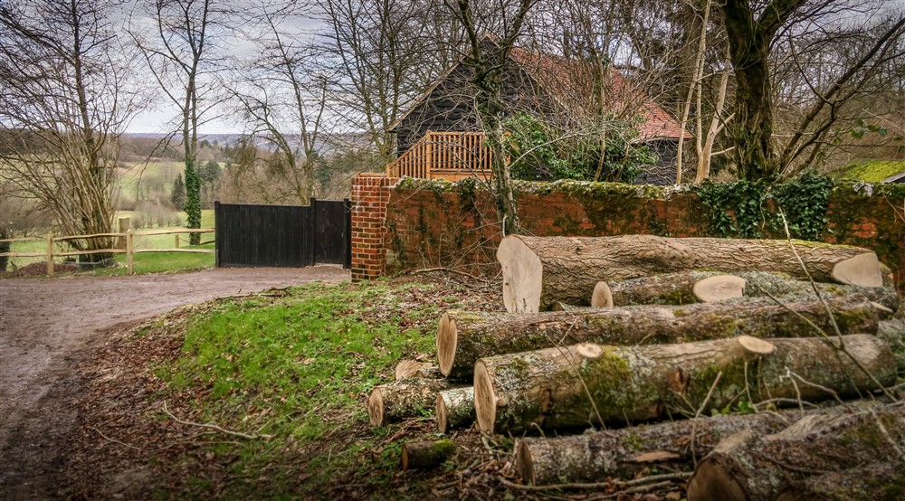 Yew Tree Barn and the surrounding area, Surrey at Yew Tree Barn in Dorking, Surrey