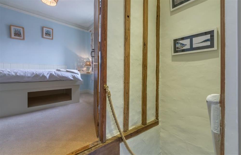 First floor:  Door to twin bedroom at Yew Tree Cottage, Blakeney near Holt