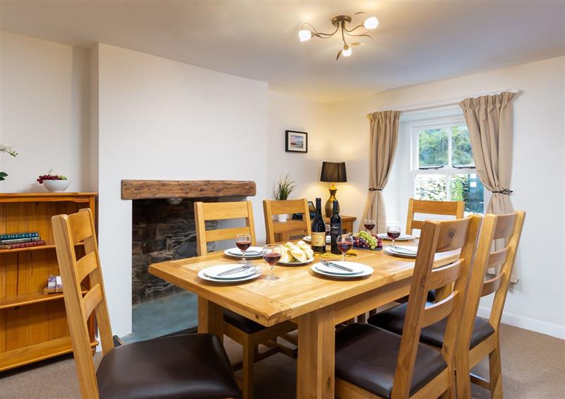 The dining area at Yew Tree Cottage Borrowdale, Borrowdale