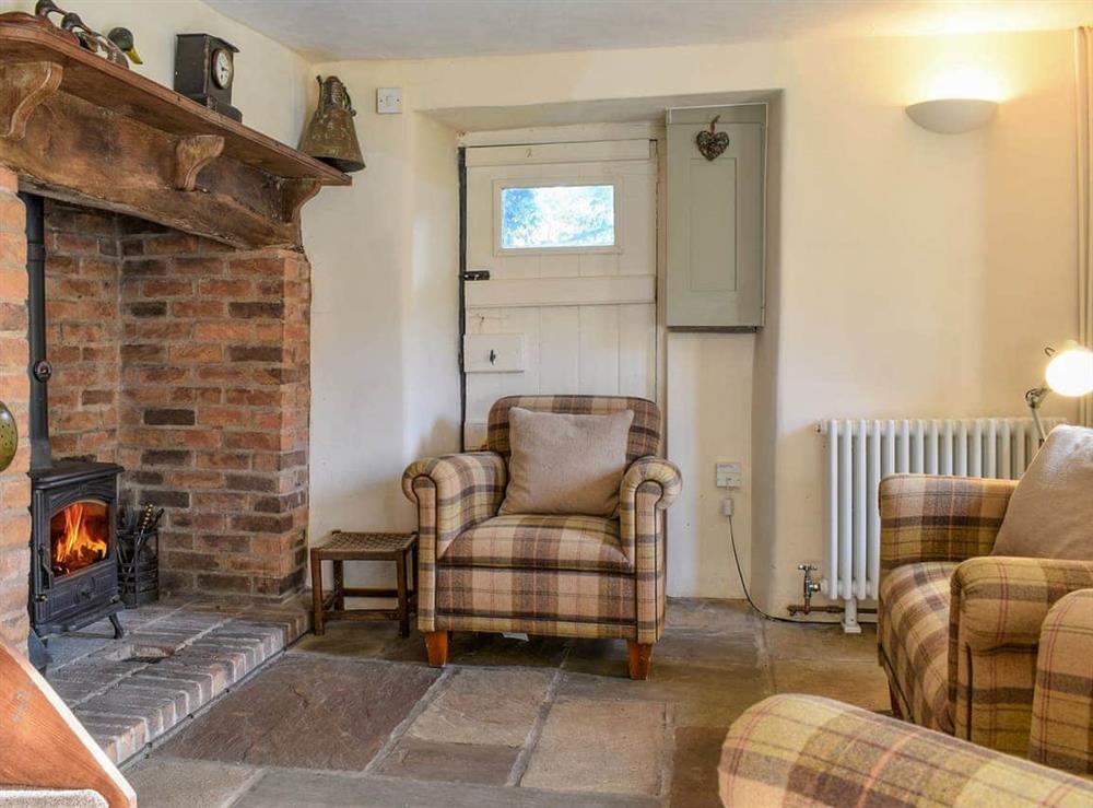 Living room at Yew Tree Cottage in Branscombe, Devon