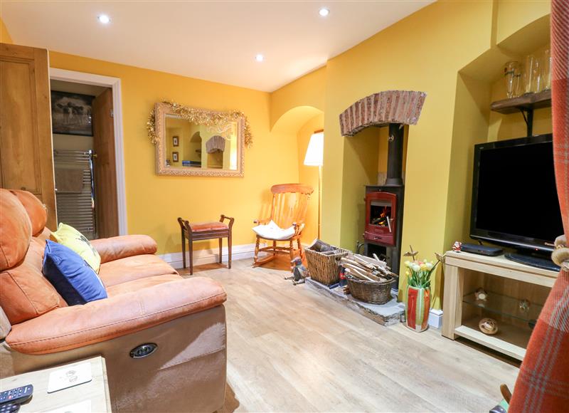 The living room at Yew Tree Cottage, Holymoorside near Chesterfield