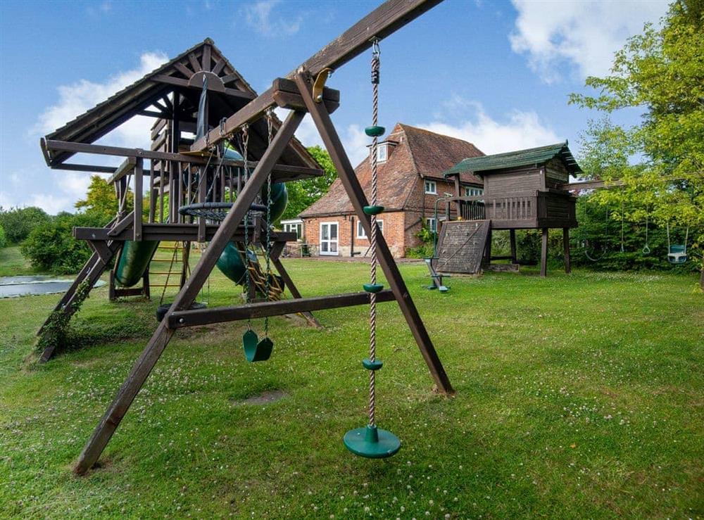 Children’s play area at Yew Tree Farm in Ashford, Kent