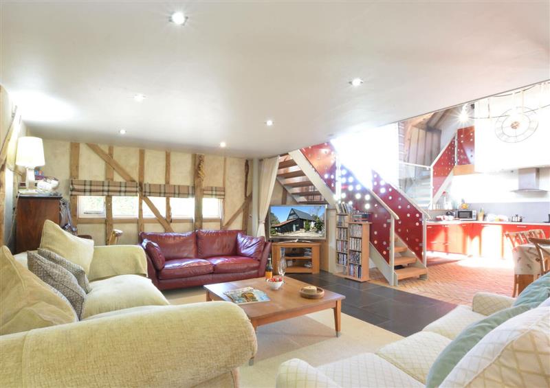 The living room at Yew Tree Farm Barn, Worlingworth, Worlingworth near Framlingham