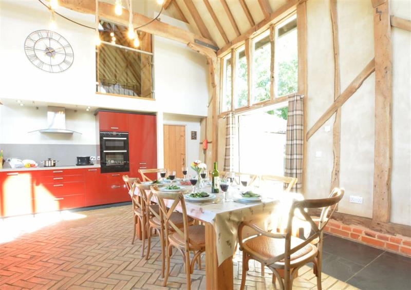 This is the dining room at Yew Tree Farm Barn, Worlingworth, Worlingworth near Framlingham
