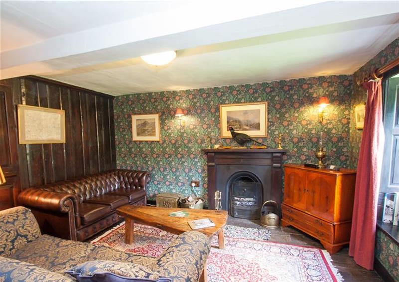 The living area at Yew Tree Farm, Coniston