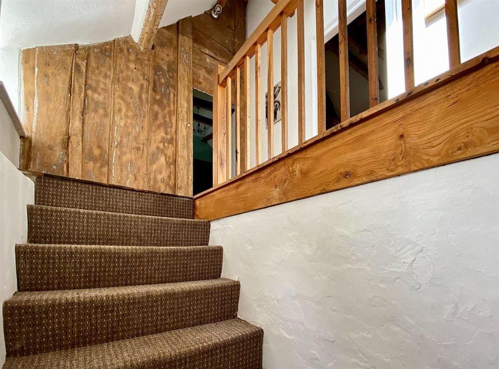 Stairs at Yew Tree Farm in Winford, near Cheddar, Avon
