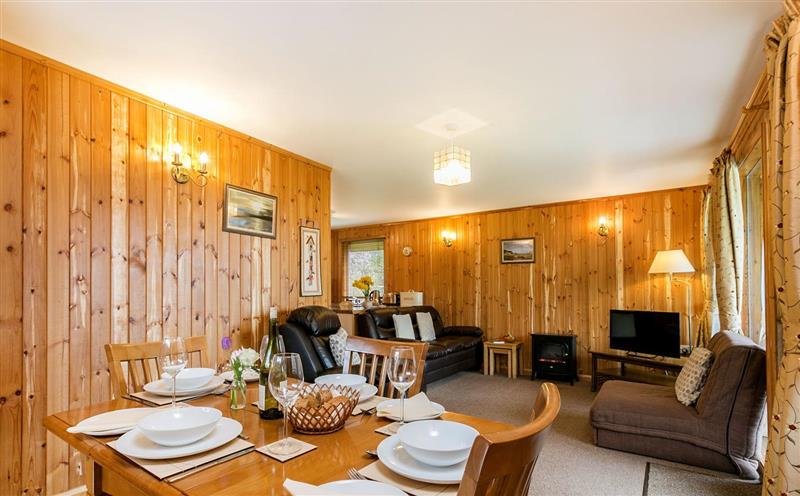 The living room at Yew Tree Lodge, Minehead