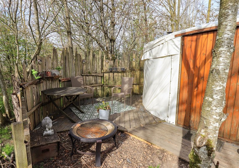 Outside Yewberrie Yurt at Yewberrie Yurt, Great Strickland