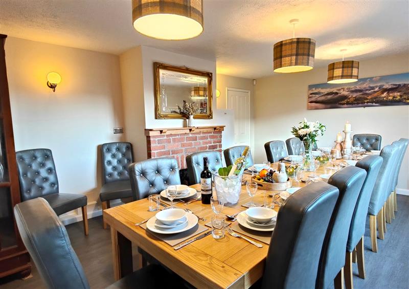 This is the dining room at Yewtree House, Sockbridge near Askham
