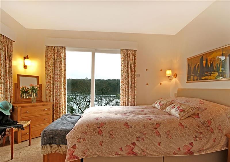 One of the bedrooms at Ynys Castell, Menai Bridge