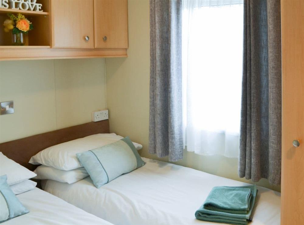 Twin bedroom at Yolo Retreat in Felton, near Warkworth, Northumberland