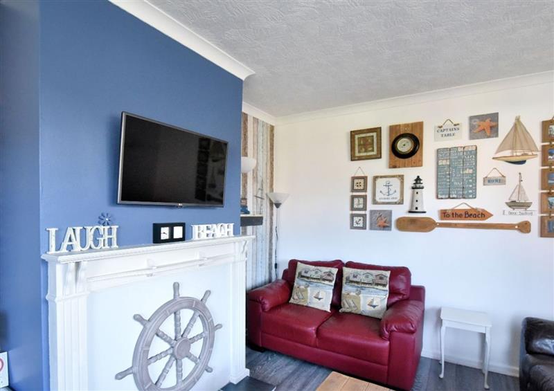 The living room at Yonder View, Lyme Regis