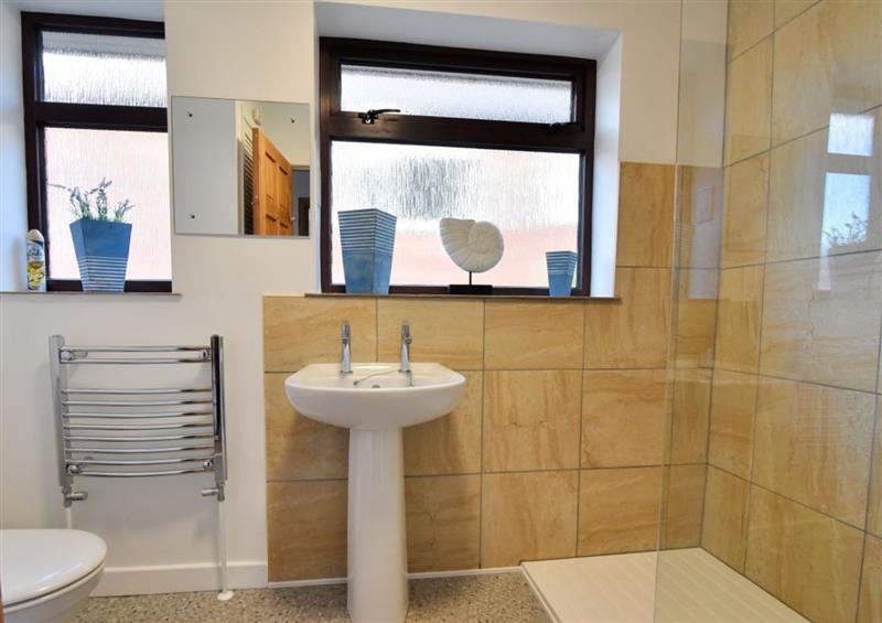 This is the bathroom at Yonder View, Lyme Regis