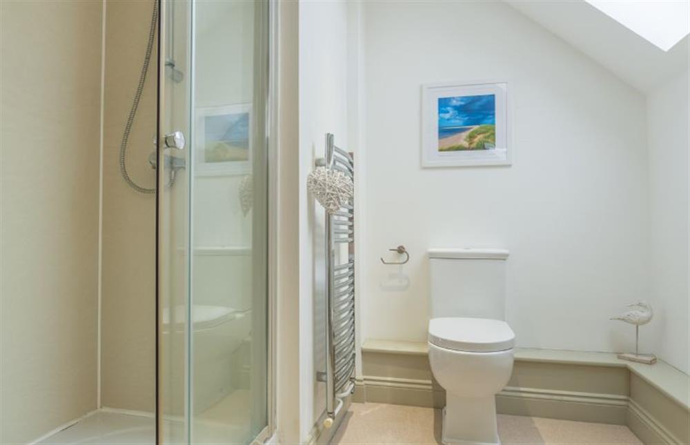 First floor: Master en-suite shower room at York Cottage, Docking near Kings Lynn