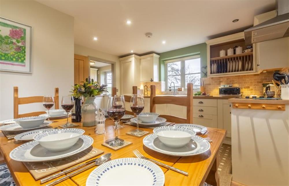 Ground floor: From the dining area to the kitchen at York Cottage, Docking near Kings Lynn