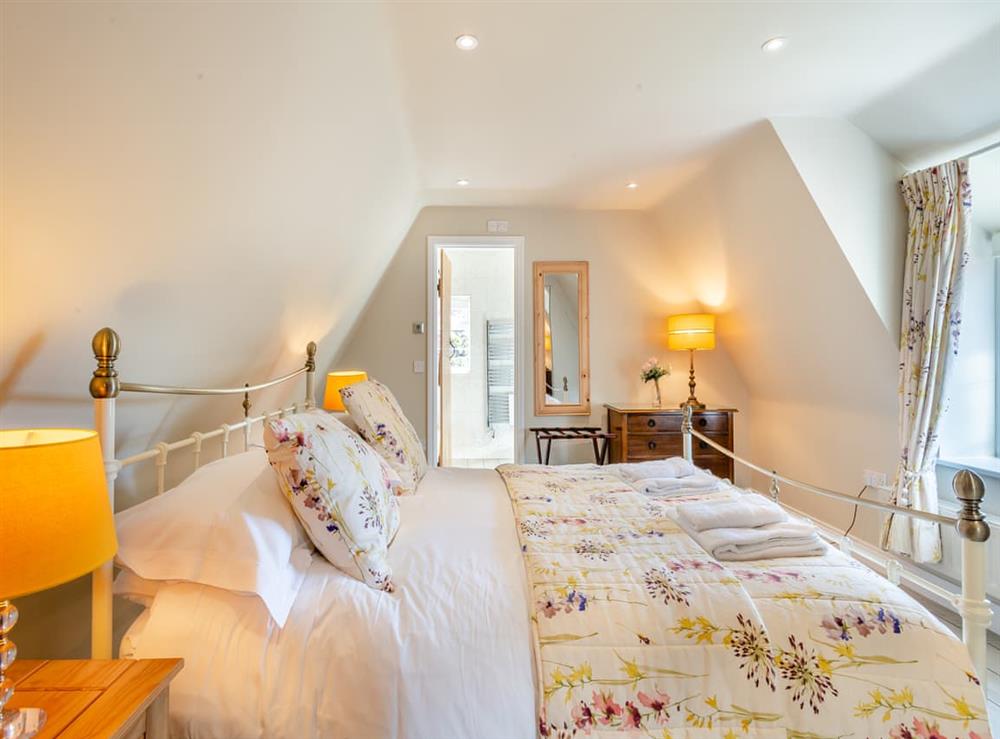 Double bedroom at York Cottage in Thornham, near Hunstanton, Norfolk