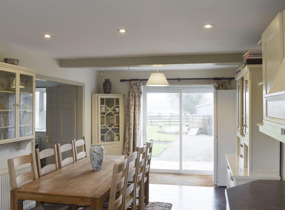 Convenient dining area within spacious kitchen/diner at York House in Hudswell, near Richmond, North Yorkshire