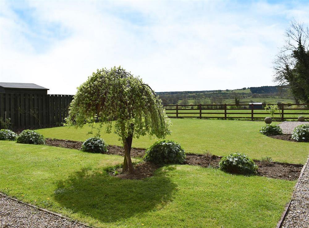 Enclosed rear garden at York House in Hudswell, near Richmond, North Yorkshire