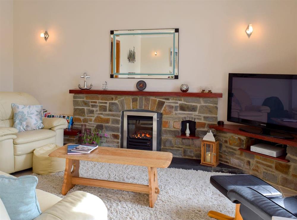 Comfortable living area at Yorke Villa in Fishguard, Pembrokeshire, Dyfed