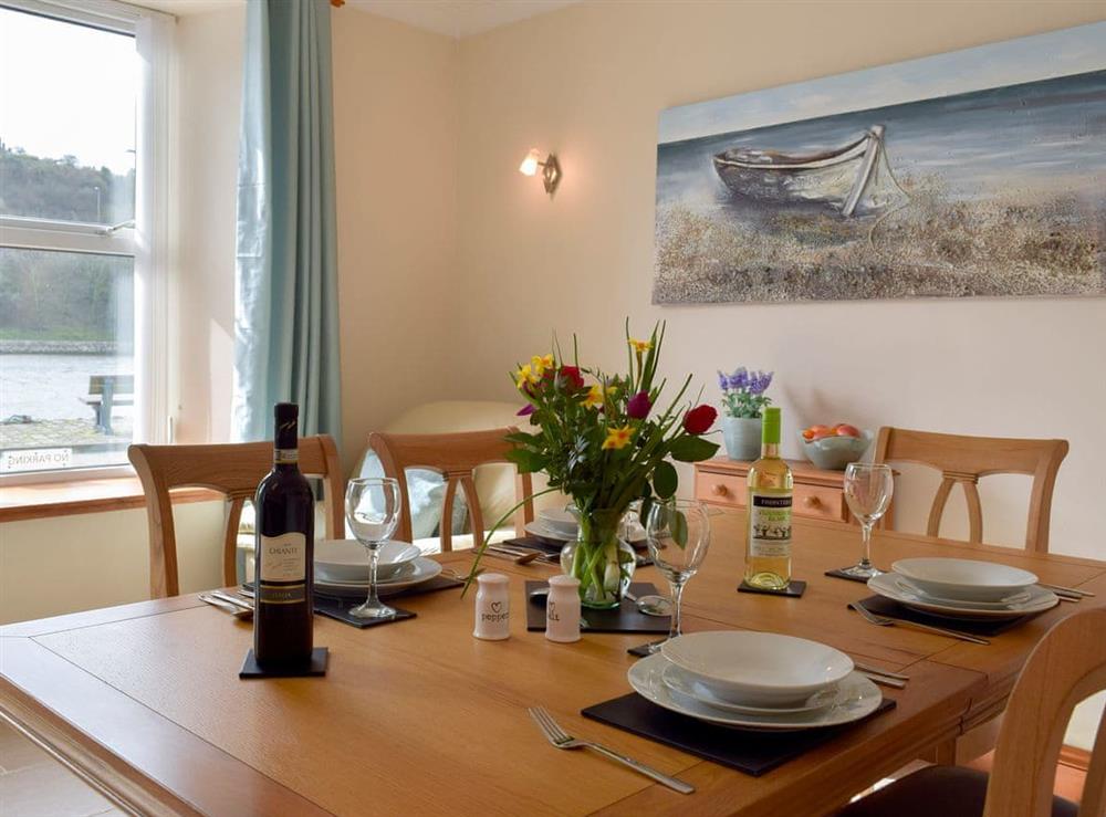 Dining area at Yorke Villa in Fishguard, Pembrokeshire, Dyfed